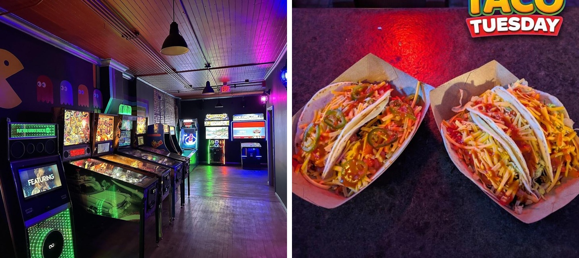 Patrick's Arcade Bar Menu